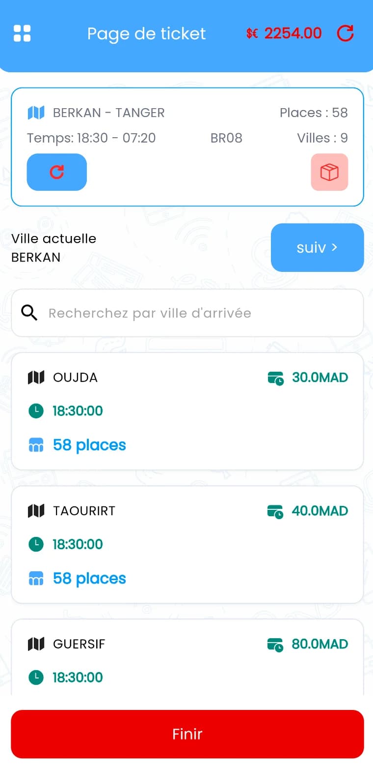 Smart Gare, logiciel de gare intelligente et gestion de transport - Aperçu du projet 3